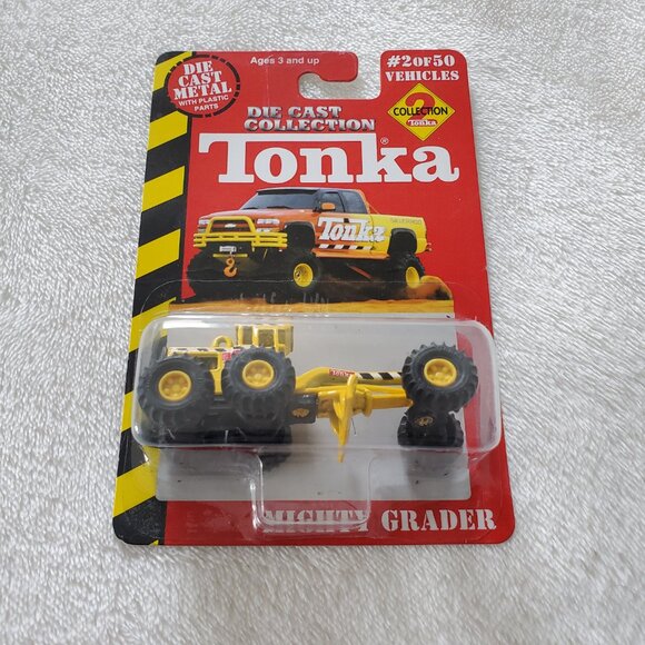 1999 Tonka lot of 3 Mighty Grader, Mighty Dump Truck, and Mighty Backhoe - Picture 5 of 8